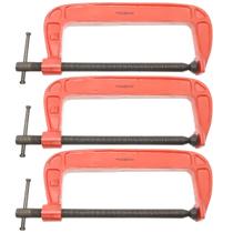 Kit 03 Grampo Sargento Tipo C 10'' Polegadas Tradestar