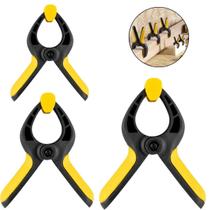 Kit 03 Grampos Com Mola Sargento Prendedor 4 , 6 E 9 Pol