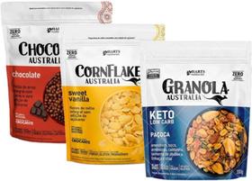 Kit 03 Granola KETO Low Carb Sabor Paçoca,Chocopops e CornFlakes-Hart's Natural Kit 03 Granola KETO Low Carb Sabor Paçoca,Chocopops e CornFlakes-Hart's Natural