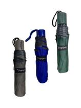 KIT 03 Guardas-Chuva Reforçado Voyagem Preto,Azul Verde 010L