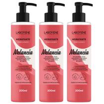 Kit 03 Hidratante Corporal e Facial Melancia Laborene 200ml