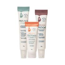 KIT. 03 itens: Pro Unha 30g / Pro-gel 25ml / Creme Pro Paste 30g KIT. 03 itens: Pro Unha 30g / Pro-gel 25ml / Creme Pro Paste 30g