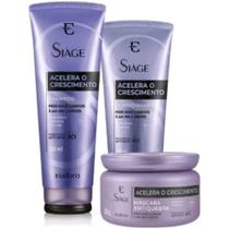 Kit 03 itens SHAMPOO /CONDICIONADOR ACELERA CRESCIMENTO SIAGÉ/ TRATAMENTO CAPILAR EUDORA