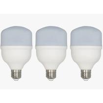 Kit 03 Lâmpada De Led Bulbo 20w E27 Bivolt 6500k Ultraluz