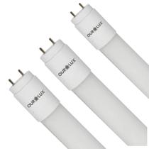 Kit 03 lampada superled led tubolar t5 9w 60cm 4000k branco neutro ourolux