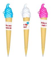 Kit 03 Lapiseira Ice Cream Casquinha De Sorvete Tutti Frutti 0.7mm BRW Kit 03 Lapiseira Ice Cream Casquinha De Sorvete Tutti Frutti 0.7mm BRW