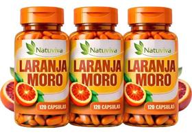 Kit 03 Laranja Moro Puro 500mg 120 Cápsulas cada Natuvitae