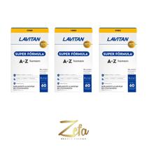 Kit 03 Lavitan Homem A-Z Super Fórmula 60 Cápsulas - Cimed