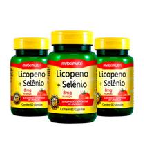 Kit 03 Licopeno mais Selênio Anti OX 500mg 60 Caps Maxinutri