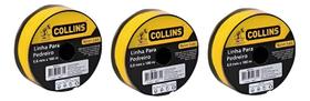 Kit 03 linhas pedreiro nylon am 0,80mx100mts - collins