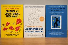 Kit 03 livros Curando Feridas, Acolhendo Criança interior, Corpo Guarda suas marcas