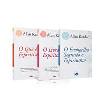 Kit 03 Livros: O Evangelho Segundo o Espiritismo, Livro dos Espíritos e O Que é o Espiritismo