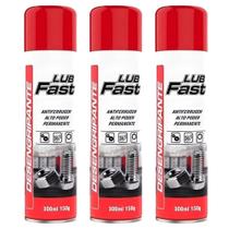 Kit 03 Lubrificantes Antiferrugem Desengripante Lub Fast Kit 03 Lubrificantes Antiferrugem Desengripante Lub Fast