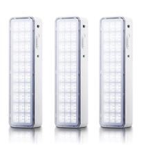 Kit 03 Luminárias de Emergência Led Intelbrás Autônoma Lea 31 com 30 Leds Branco Bivolt Kit 03 Luminárias de Emergência Led Intelbrás Autônoma Lea 31 com 30 Leds Branco Bivolt