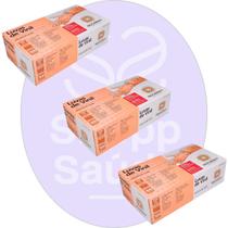 Kit 03 Luvas de Vinil Descartável P sem Pó - Descarpack