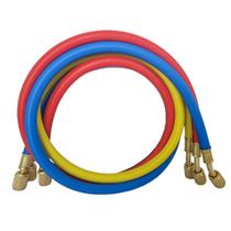 KIT 03 MANGUEIRA MANIFOLD R134a 90CM CONEXÃO DE 1/4 POL