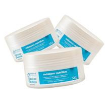Kit 03 Máscara Nutrição Absoluta Profissional Beleza 300g