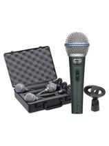 Kit 03 Microfone MXT Dinamico Pro BT-58A Metal Com...