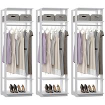 Kit 03 Modulos Para Closet Clothes 1008 Branco Be Mobiliario