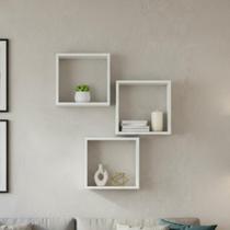 Kit 03 Nichos MDF 30x30cm Decoração Sala Quarto Cozinha Banheiro Kit 03 Nichos MDF 30x30cm Decoração Sala Quarto Cozinha Banheiro