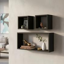 KIT 03 Nichos MDF Sala Quarto Decoração Cozinha Banheiro Escritório