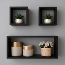 KIT 03 Nichos MDF Sala Quarto Decoração Cozinha Banheiro Escritório KIT 03 Nichos MDF Sala Quarto Decoração Cozinha Banheiro Escritório