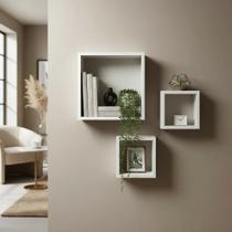 Kit 03 Nichos Variado Com 15cm De Profundidade Mdf Decoração Casa Quarto Kit 03 Nichos Variado Com 15cm De Profundidade Mdf Decoração Casa Quarto