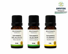 Kit 03 óleos essenciais belezanatu alecrim melaleuca olibano Kit 03 óleos essenciais belezanatu alecrim melaleuca olibano