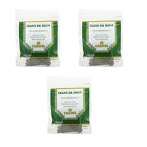 Kit 03 Pacote De Cravo Da India Para Chá 30g - Chamel