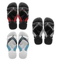 Kit 03 Pares De Chinelo Sandália Masculino Havainas Power De Borracha Macia Antiderrapante Com Tiras