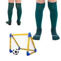 Kit 03 Pares De Meião De Futebol Masculino Infantil Juvenil PROFISSIONAL Em Algodão Atoalhado