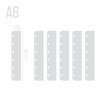 Kit 03 Pares Filete Conector para Capas de Sistema de disco Inteligente em Plástico PP Cristal Kit 03 Pares Filete Conector para Capas de Sistema de disco Inteligente em Plástico PP Cristal