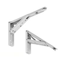 Kit 03 Pares Mão Francesa Dobrável Reforçada Prateleira 30cm