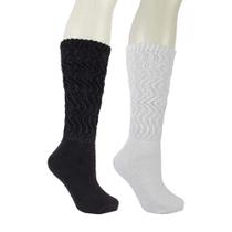 Kit 03 Pares Meia Aeróbica Cano Longo Perrutextil