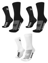 Kit 03 Pares Meia para Corrida HUPI Lisas Coloridas