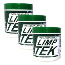 Kit 03 Pastas Limptek Lavagem A Seco 500g Cada