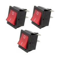 Kit 03 PÇ Chave Gangorra Vermelha Kcd4-201n 4t 16/20a 250v