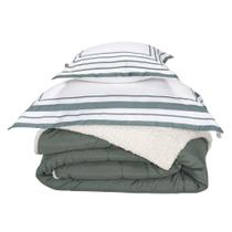 Kit 03 Pçs Coberdrom Solteiro Soft Dupla Face e Hipercal 400 fios