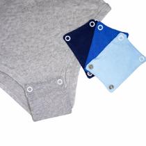 Kit 03 Peças Extensor Alongador de Body de Bebês Aumenta o Tamanho do Bory Bori Bebe Estensor
