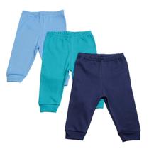 Kit 03 Peças Mijão Calça Infantil Kiko Baby Menino Básico Liso Sem Pé Reversível Leve Kit 03 Peças Mijão Calça Infantil Kiko Baby Menino Básico Liso Sem Pé Reversível Leve