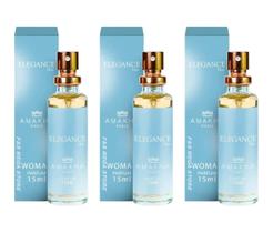 Kit 03 Perfume Feminino Amakha Paris Elegance Blue