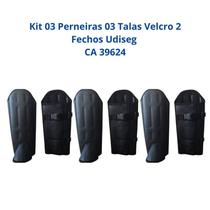 Kit 03 Perneiras 03 Talas tiras autocolantes 2 Fechos Proteção Reforçada Udiseg CA 39624