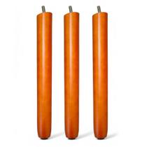 Kit 03 Pés Palito 30cm Madeira Inclinado Para Poltrona e Móveis em Geral Kit 03 Pés Palito 30cm Madeira Inclinado Para Poltrona e Móveis em Geral