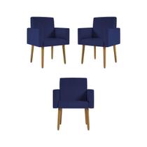 Kit 03 Poltronas Decorativa Sala Oferta - Balaqui Decor Kit 03 Poltronas Decorativa Sala Oferta - Balaqui Decor