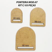 Kit 03 ponteiras mdf para laços - 09 modelos disponiveis - Artfest