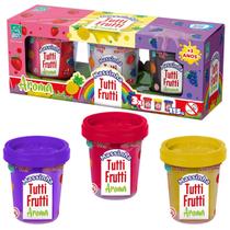 Kit 03 Potes De Massinha de Modelar Grande 115G Com Cheiro