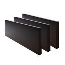 Kit 03 prateleiras 80cm verniz preto suporte invisível suspenso embutido em madeira maciça sala quarto banheiro livros