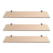 Kit 03 Prateleiras MDF Cru 60x15 Kit 03 Prateleiras MDF Cru 60x15