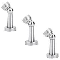 Kit 03 Prendedor Trava De Porta Magnético Ímã Inox Escovado