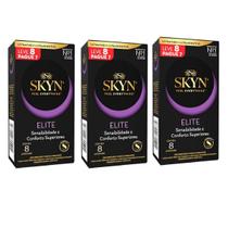 Kit 03 Preservativo Skyn Feel Elite Ultrafino 8 Un Blowtex